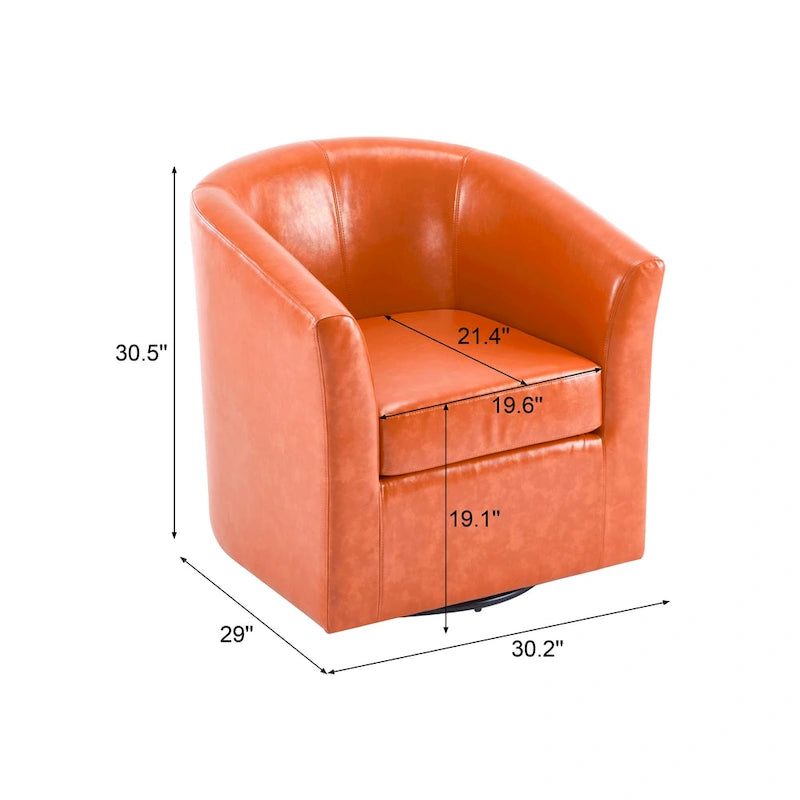 Drehbarer Clubsessel - 29.00 T x 30.20 B x 30.50 H