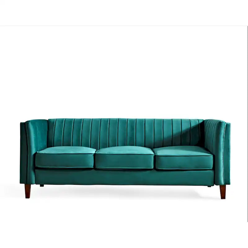 Pohovka s čtvercovým prošitím v liniovém designu