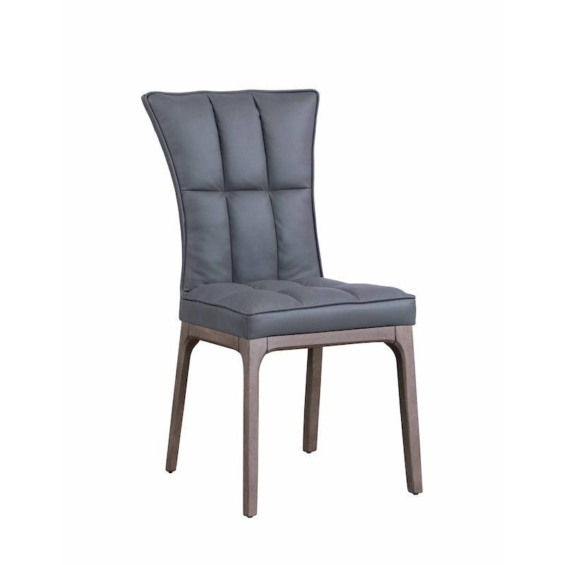 Modern Tufted Side Chair with Solid Wood Frame, Set of 2