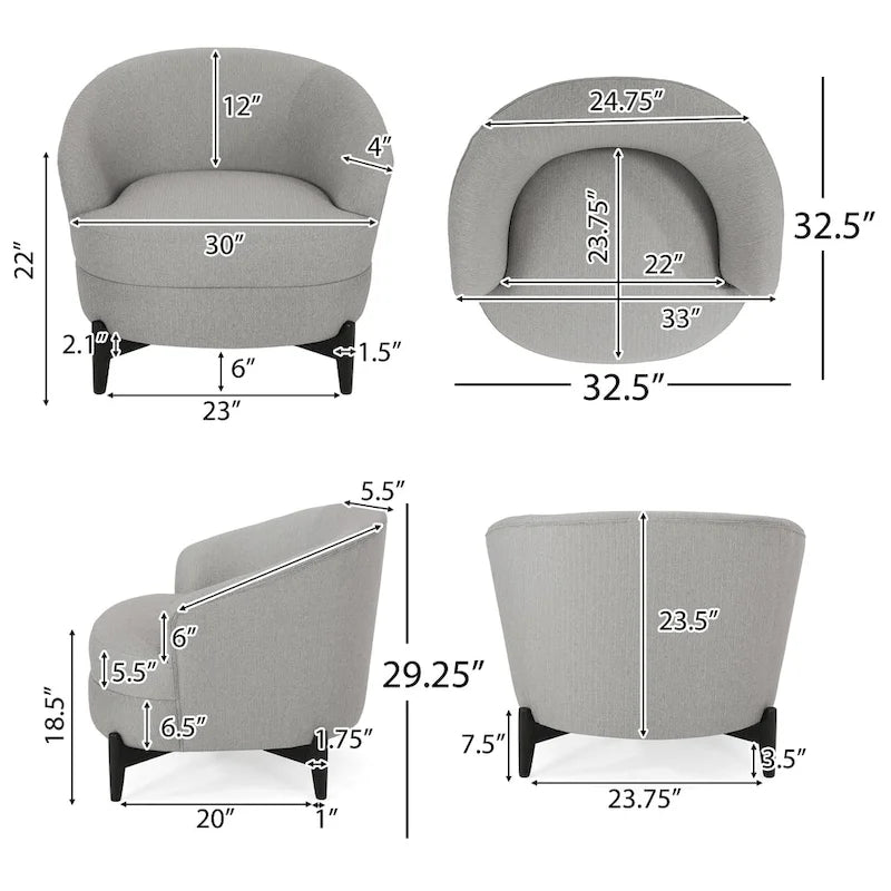 Upholstered Club Chair