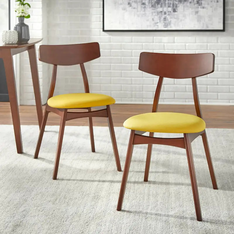 Solid Beechwood Dining Chairs (Set of 2)