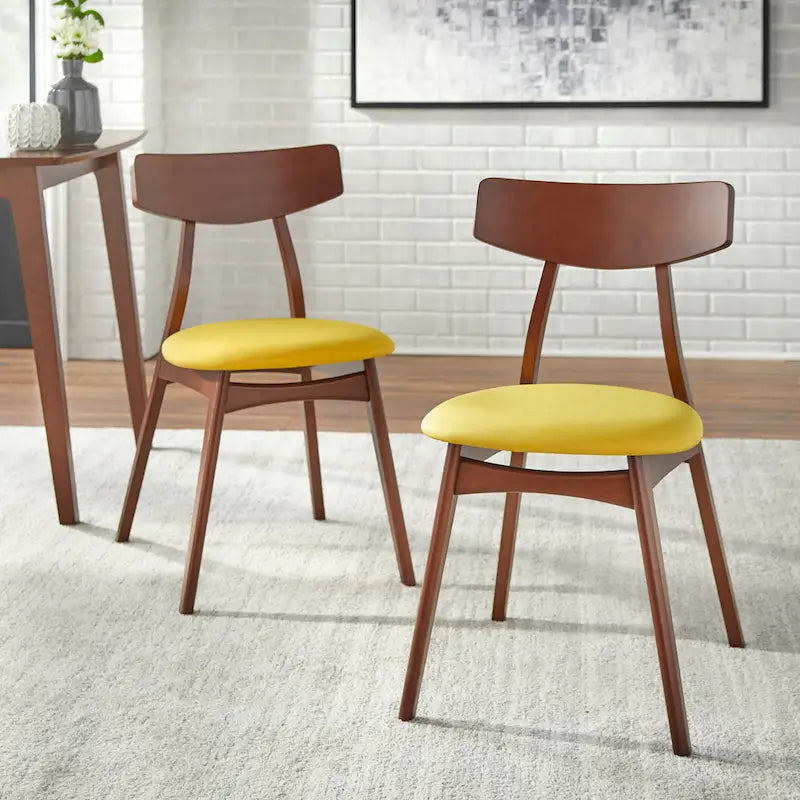 Solid Beechwood Dining Chairs (Set of 2)