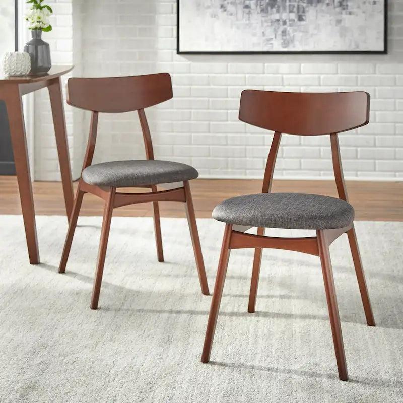 Solid Beechwood Dining Chairs (Set of 2)