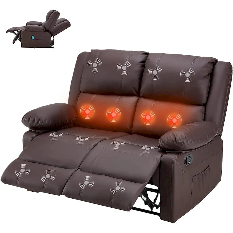 Zweisitziges Relaxsofa mit Heiz- und Massagefunktion