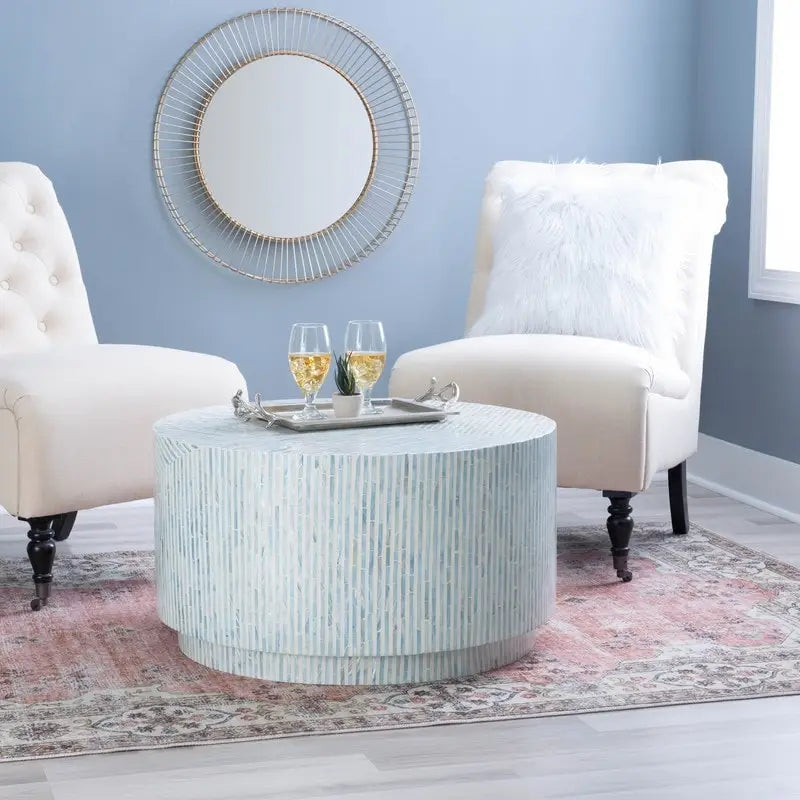 Capiz Mosaic Coffee Table