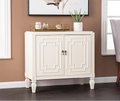 SEI Furniture Taborley Antique White Double-Door Accent Cabinet