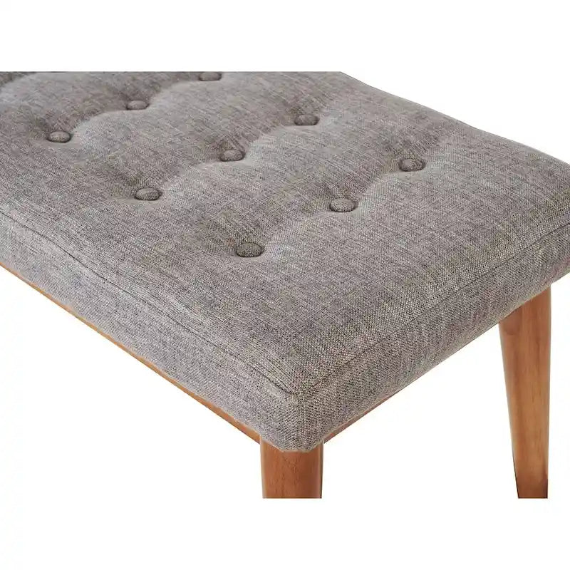 Upholstered Bench In Acorn - 43.25 W x 16 D x 16.88 H