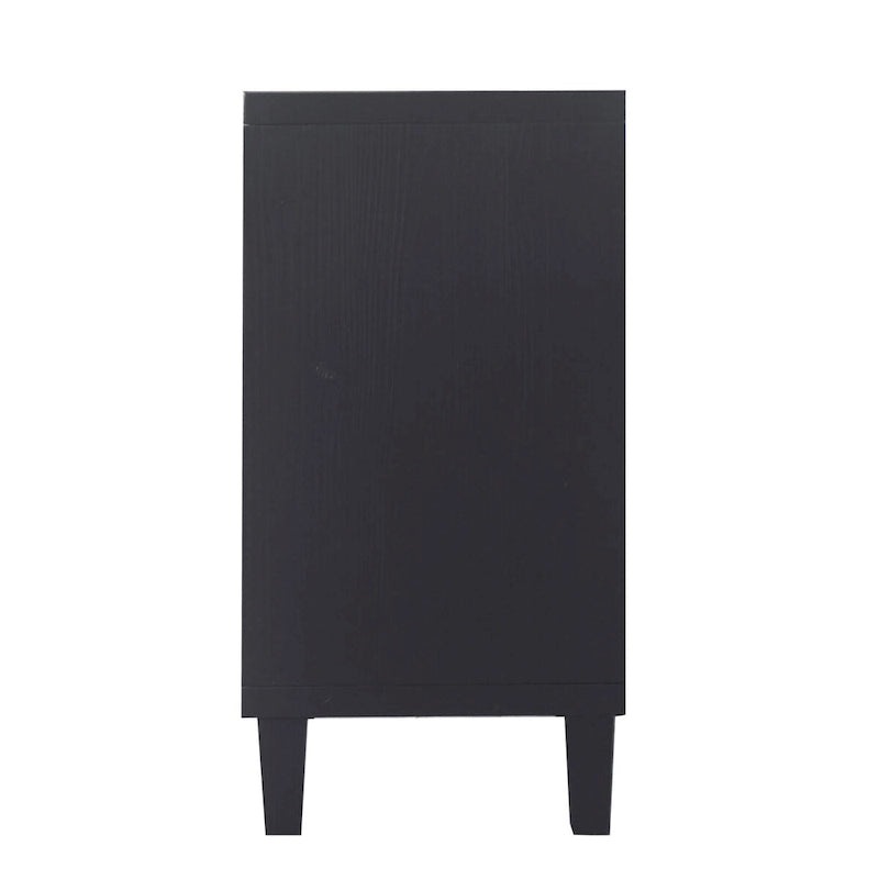Meuble d'appoint à 4 portes, buffet en bois, meuble serveur - N/A